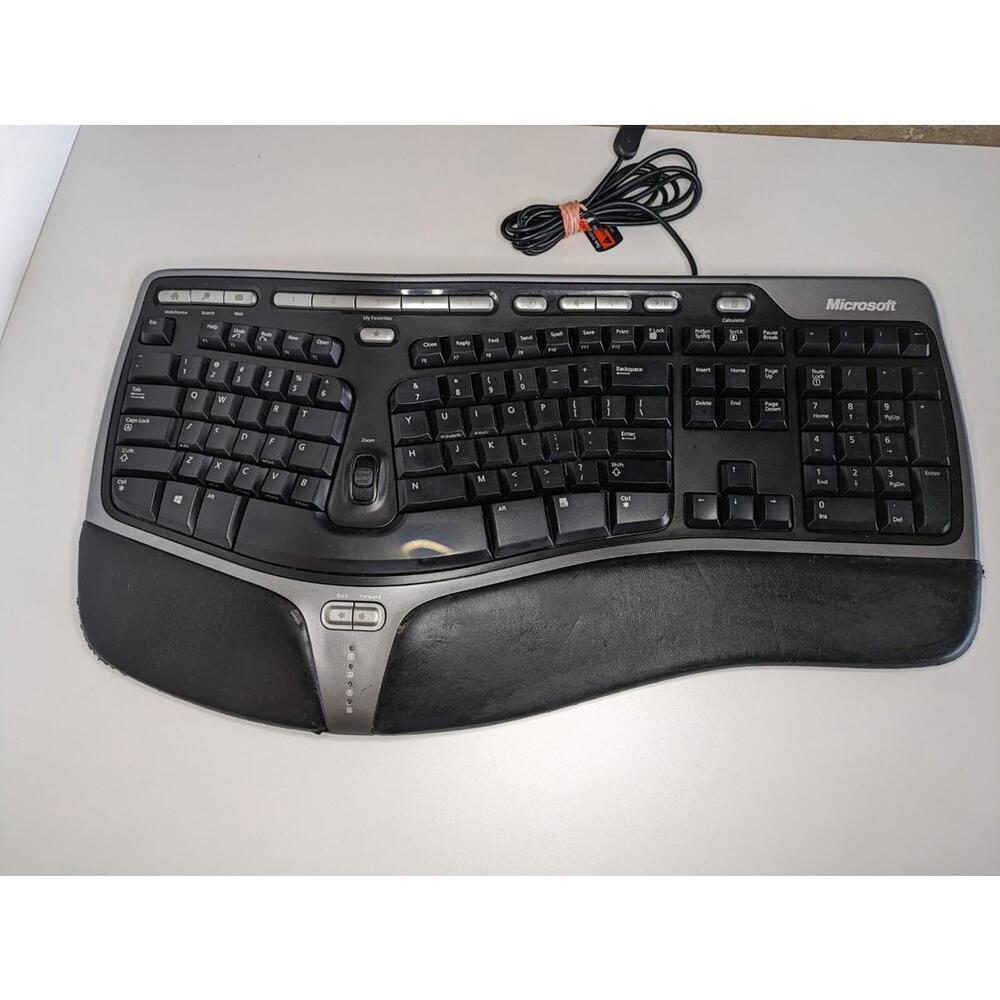 Microsoft Natural Ergonomic Keyboard 4000 v1.0 KU-0462 Model 1048 USB-Ships Free